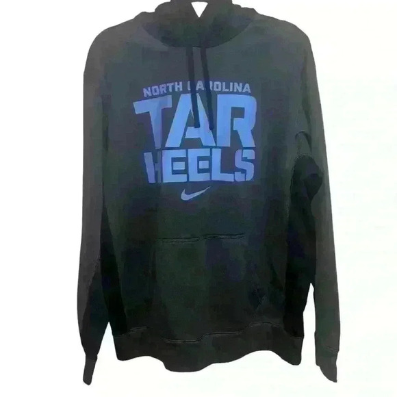NIKE Therma-Fit UNC North Carolina Tar Heels Pullover Gray Hoodie Mens Size L - Picture 2 of 3
